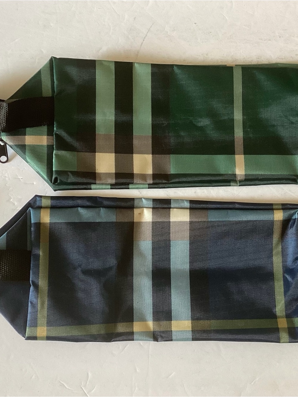 Lot Of 2 Plaid Men's Travel Bag/ Toiletry Pouch Assured for Men